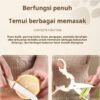 Set Peralatan Dapur Gunting Rumah Tangga Pengupas Pisau Buah Stainless Steel Peralatan Dapur Multifungsi Serut Buah dan Sayur Pengupas Pembuka Botol Alat Asrama