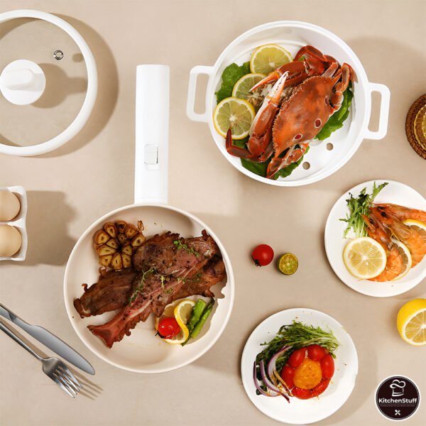 Panci Listrik Serbaguna 2L 20Cm Dengan Gagang Panjang | KITCHEN STUFF