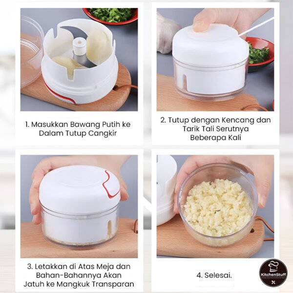 Blender Tangan Mini Pemotong Daging Buah Sayuran KITCHEN STUFF