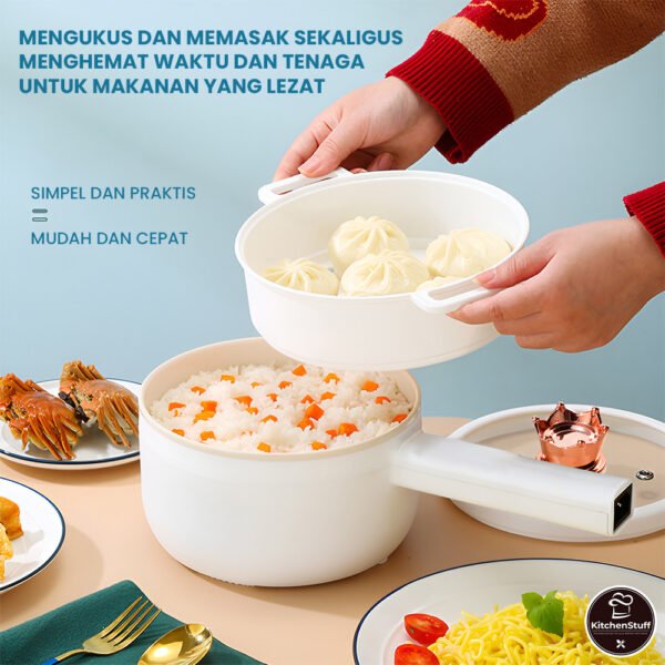 Panci Listrik Serbaguna 2L 20Cm Dengan Gagang Panjang | KITCHEN STUFF