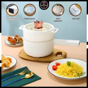Panci Listrik Serbaguna 2L 20Cm Dengan Gagang Panjang | KITCHEN STUFF