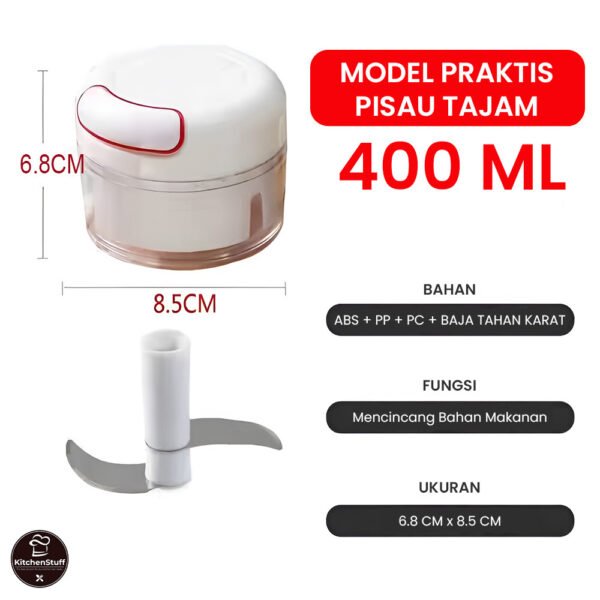 Blender Tangan Mini Pemotong Daging Buah Sayuran KITCHEN STUFF