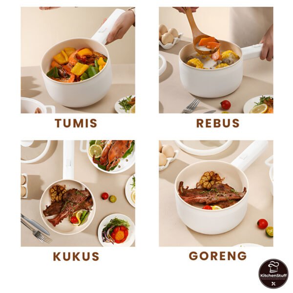 Panci Listrik Serbaguna 2L 20Cm Dengan Gagang Panjang | KITCHEN STUFF