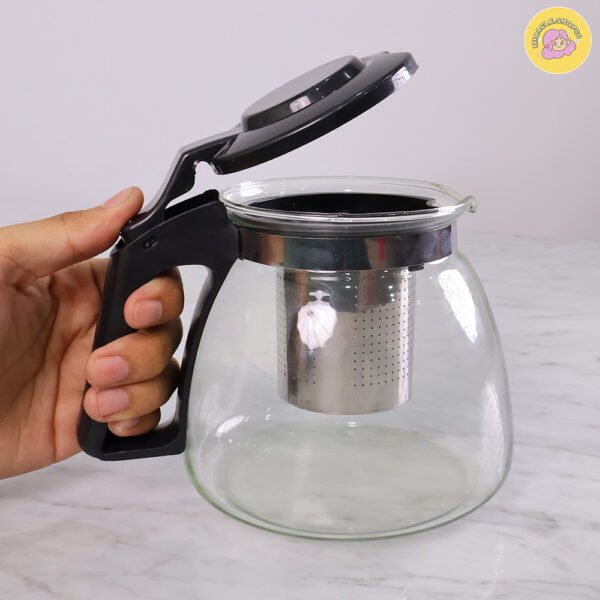Teko 900ML Tempat Teh Kopi Transparan Dengan Saringan | KITCHEN STUFF