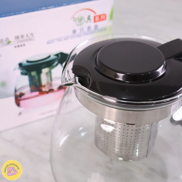 Teko 900ML Tempat Teh Kopi Transparan Dengan Saringan | KITCHEN STUFF