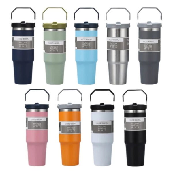 Vacuum Classic Mug - Hot and Cold Summer Stainless Steel Tumbler Botol Minum Stainless Steel 900ml