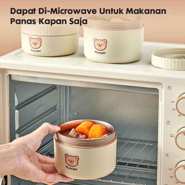 Bilikot - Kotak Makan Siang Bento Portabel Lunch Box Stainless Anti Tumpah Tempat Penyimpanan Makanan