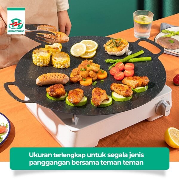Alat pemanggang / Tempat pemanggang bulat BBQ Piring pemanggang diameter 32/34/38/40cm