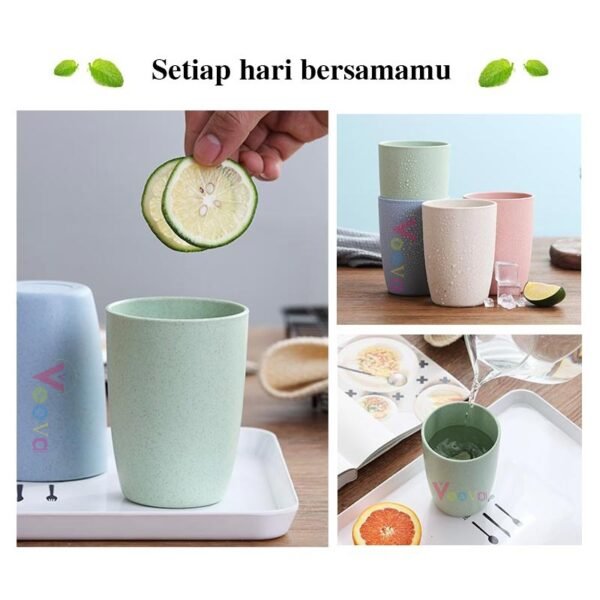 Gelas Wheat Straw Kopi Mug Cangkir | Gelas Gandum Kokoh | BPA Free