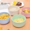 Mangkok Set 4pcs Wheat Straw/Mangkuk Makan Bowl Warna Warni Baby Bowl Wheat Bowl