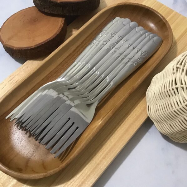 Garpu Makan Bunga Stainless Steel 12 Pcs