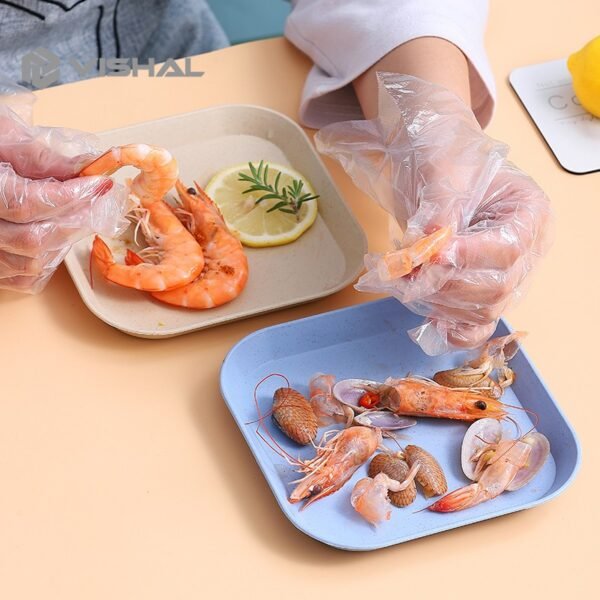 Piring KECIL Makan Bentuk Kotak Wheat Straw Square Plate Warni Set 4 In 1 Square Plate Dinner