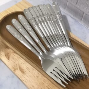 Garpu Makan Bunga Stainless Steel 12 Pcs