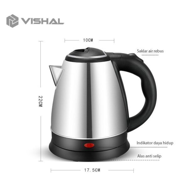 582b9baf5c60b5363fa5f702c0469a2c Teko listrik Pemanas Air /Kettle Electric Stainless Pembuat Kopi Teh VS-1801