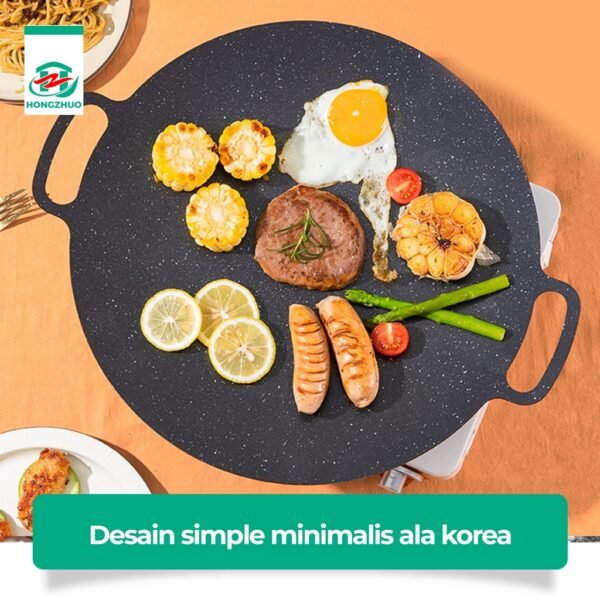 Alat pemanggang / Tempat pemanggang bulat BBQ Piring pemanggang diameter 32/34/38/40cm