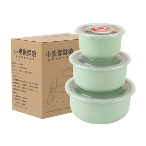 Kotak Pengawet 3 in 1  Kedap Udara Mangkuk Dengan Penutup Gandum Mangkuk Berkapasitas Besar VS