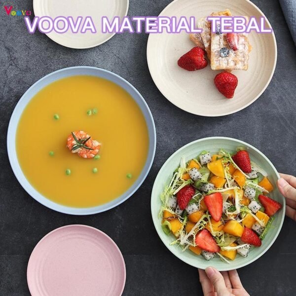 Piring Makan Saji |14.5/20 /23 dan 25 cm Round Plate Piring Saji | Ramah Lingkungan | Biodegradable