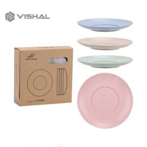 Piring KECIL Wheat Straw Plate 1 Set Isi 4 Pcs Warna Warni  Simple Dinner High Quality Wheat