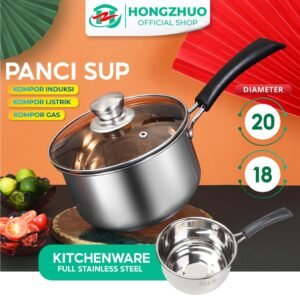 Panci Kuah Panci Mpasi Anti Lengket Stainless Dengan Gagang 18/20CM