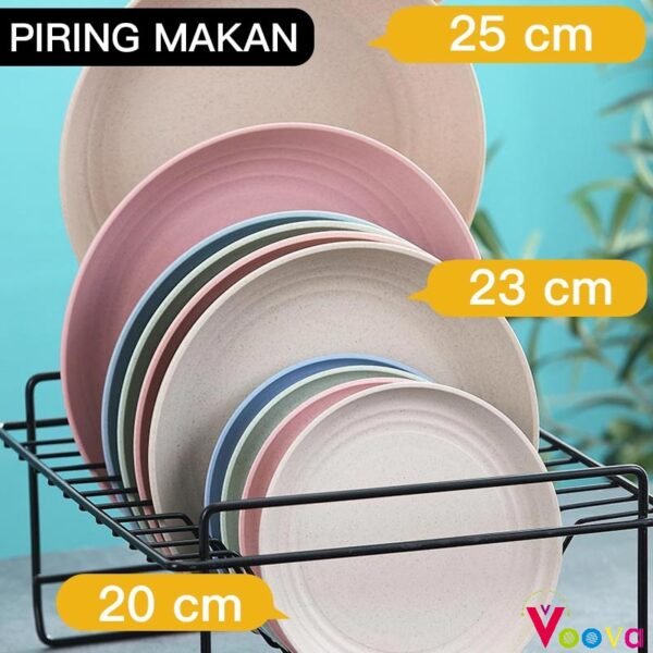Piring Makan Saji |14.5/20 /23 dan 25 cm Round Plate Piring Saji | Ramah Lingkungan | Biodegradable