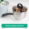 Panci Kuah Panci Mpasi Anti Lengket Stainless Dengan Gagang 18/20CM