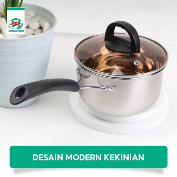 Panci Kuah Panci Mpasi Anti Lengket Stainless Dengan Gagang 18/20CM