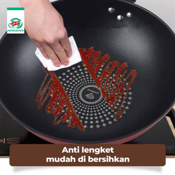 Wajan Penggorengan Anti Lengket Batu Medis Ukuran 32 CM Diamond Wok Pan TKIS