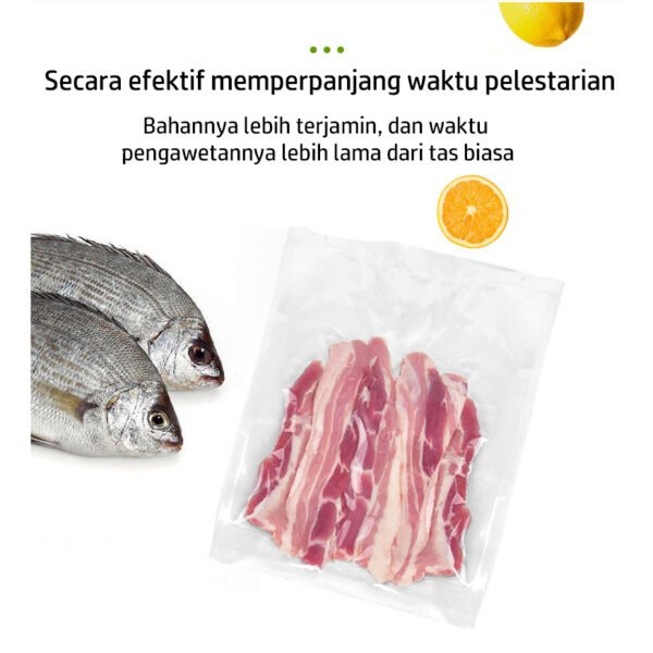 10PCS Plastik Vacum | Vacuum | Vakum Bag Sealer Makanan Tipe Polos / Embos Emboss Embossed Murah Satuan