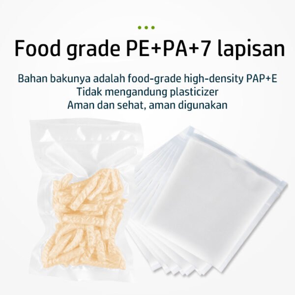 10PCS Plastik Vacum | Vacuum | Vakum Bag Sealer Makanan Tipe Polos / Embos Emboss Embossed Murah Satuan