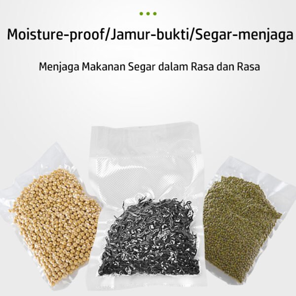 10PCS Plastik Vacum | Vacuum | Vakum Bag Sealer Makanan Tipe Polos / Embos Emboss Embossed Murah Satuan