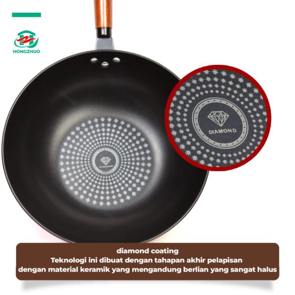 id-11134207-7qul5-lgf0h62c26sccf Wajan Penggorengan Anti Lengket Batu Medis Ukuran 32 CM Diamond Wok Pan High Quality