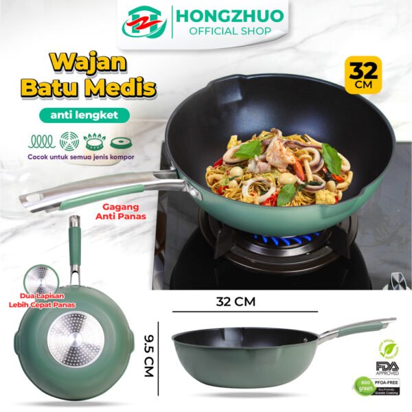 Model Baru Wajan Kokoh dan Mewah Ukuran 32CM