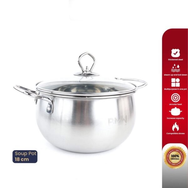 Panci Set Rebus Kualitas Premium Ukuran 16cm dan 18cm