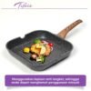 Grillpan 28 CM Black Granit Grill Pan Peralatan Masak Dapur Anit Lengket Panci Mpasi