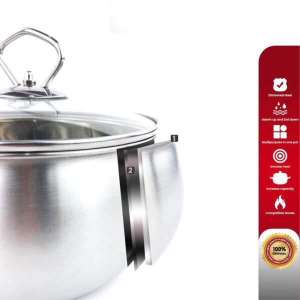 Panci Set Rebus Kualitas Premium Ukuran 16cm dan 18cm