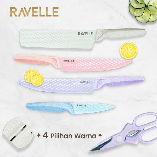 id-11134207-7r98q-ly24u9jl7t5n0b Pisau Set Knife Set 6 in 1 Set - Pisau Dapur Anti Lengket | Diamante