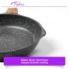 Frypan 28 CM Black Granit Fry Pan Peralatan Masak Dapur Anit Lengket Panci Mpasi