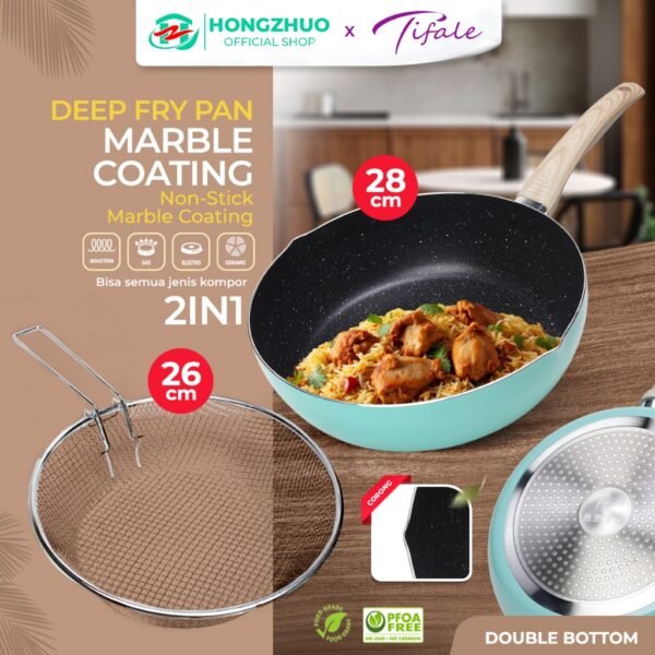 Pan 28CM Frypan Peralatan Masak Penggorengan Anti Lengket