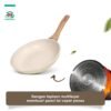 3in1 Organic Creamly Cookware Marble Coated Anti lengket Handle Bakelite Silicone Anti Leleh Avocado Pan Panci Mpasi