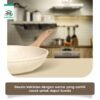 3in1 Organic Creamly Cookware Marble Coated Anti lengket Handle Bakelite Silicone Anti Leleh Avocado Pan Panci Mpasi