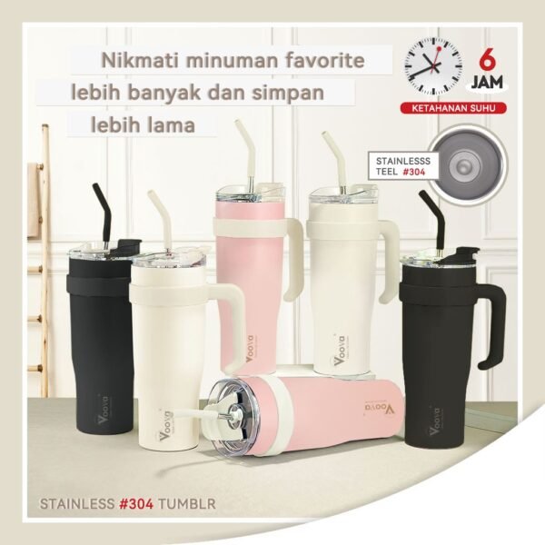 Tumbler 1250ml Hot and Cold BPA FREE / Tumbler Stainless Steel 1.25 Liter Botol Minum 1250ml Stainles Tumblr