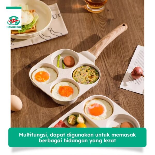 Tamago Wajan Penggorengan 4IN1 Telur Pancake Omlet Pan Breakfast Anti Lengket