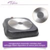 Grillpan 28 CM Black Granit Grill Pan Peralatan Masak Dapur Anit Lengket Panci Mpasi