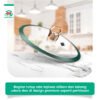 id-11134207-7r98w-lroc4b2hhcahd1 3IN1 Emerald Green Wajan Batu Medis dengan Steamer 32 CM Anti Lengket Hijau Premium Panci Kukus Serba Guna 32cm Kitchenware