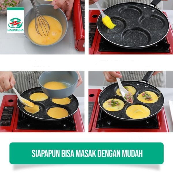 Panci Penggorengan Telur Pancake/Panci Steak Grill Egg Telur Omelet Pan Breakfast / Hamburger Maker
