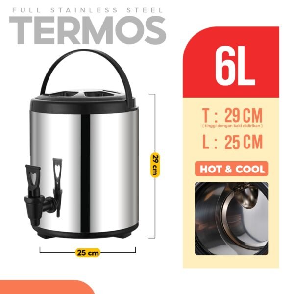 id-11134207-7r98z-lni1e9nhn7nq11 Termos Air Milk Tea Bucket Water 8 10 12 Liter /Dispenser Minuman Serbaguna/ Drink Jar Termos Stainless