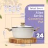 Ailee Series Casserole Pan 24 28 CM Panci Susu Lapisan Anti Lengket Panci Mpasi