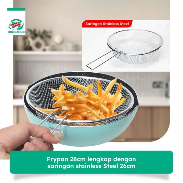 Pan 28CM Frypan Peralatan Masak Penggorengan Anti Lengket