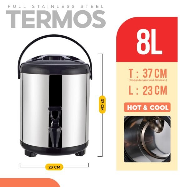 id-11134207-7r992-lni1e9nhom86b1 Termos Air Milk Tea Bucket Water 8 10 12 Liter Dispenser Minuman Serbaguna Termos Stainless