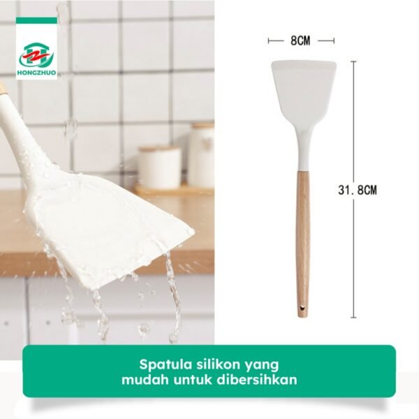 Sutil  Spatula Silikon Tahan Panas Anti Panas Anti Lengket 4 Warna High Quality